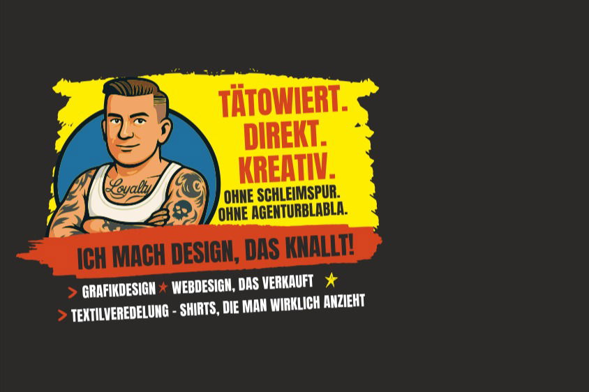 Der tätowierte Sven - Werbeagentur für Marken mit Rückgrat